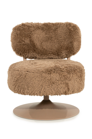 Round Furry Swivel Chair | By-Boo Furlo | Oroa.com