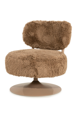 Round Furry Swivel Chair | By-Boo Furlo | Oroa.com