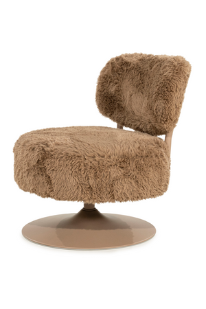 Round Furry Swivel Chair | By-Boo Furlo | Oroa.com