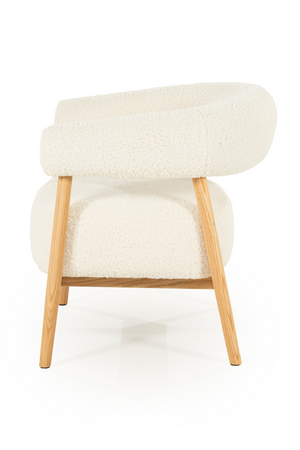 Oak Framed Curve Lounge Chair | By-Boo Cozy | Oroa.com