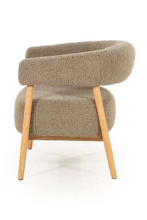 Oak Framed Curve Lounge Chair | By-Boo Cozy | Oroa.com
