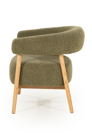 Oak Framed Curve Lounge Chair | By-Boo Cozy | Oroa.com