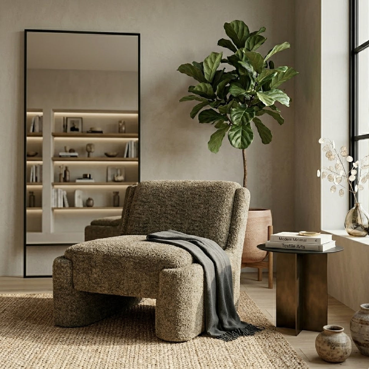   Fully-Upholstered Lounge Chair | Oroa.com