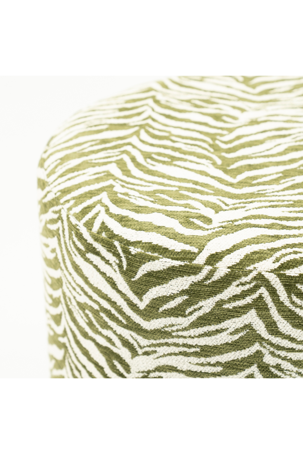 Printed Fabric Round Stool | By-Boo Tigra | Oroa.com