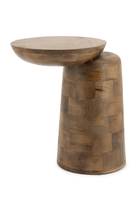   Lacquered Wood Asymmetric Side Table | Oroa.com
