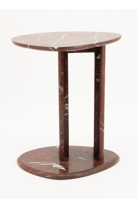 Polished Marble Side Table | By-Boo Lior | Oroa.com