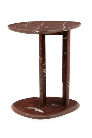 Polished Marble Side Table | By-Boo Lior | Oroa.com