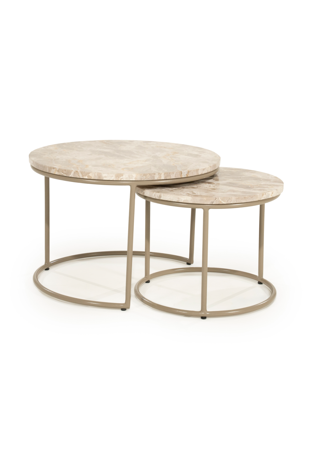 Round Marble Nested Coffee Tables (2) | By-Boo Alvar | Oroa.com