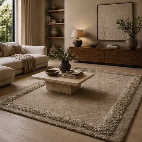   Hand-tufted Neutral Carpet 6 x 9'5" | Oroa.com