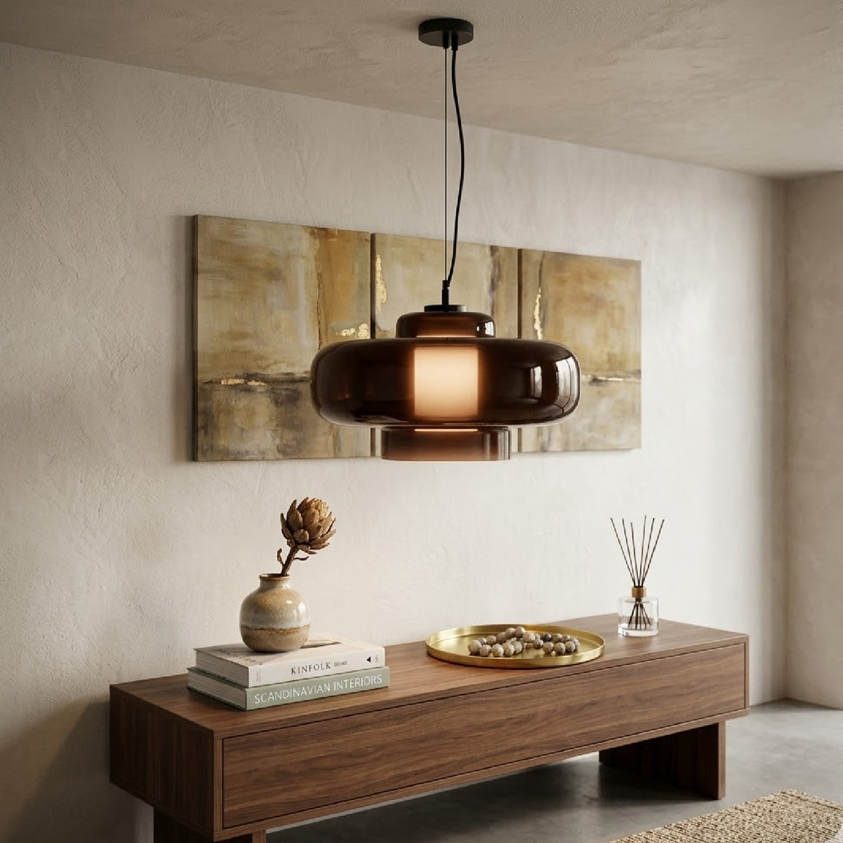   Painted Glass Pendant Lamp | Oroa.com