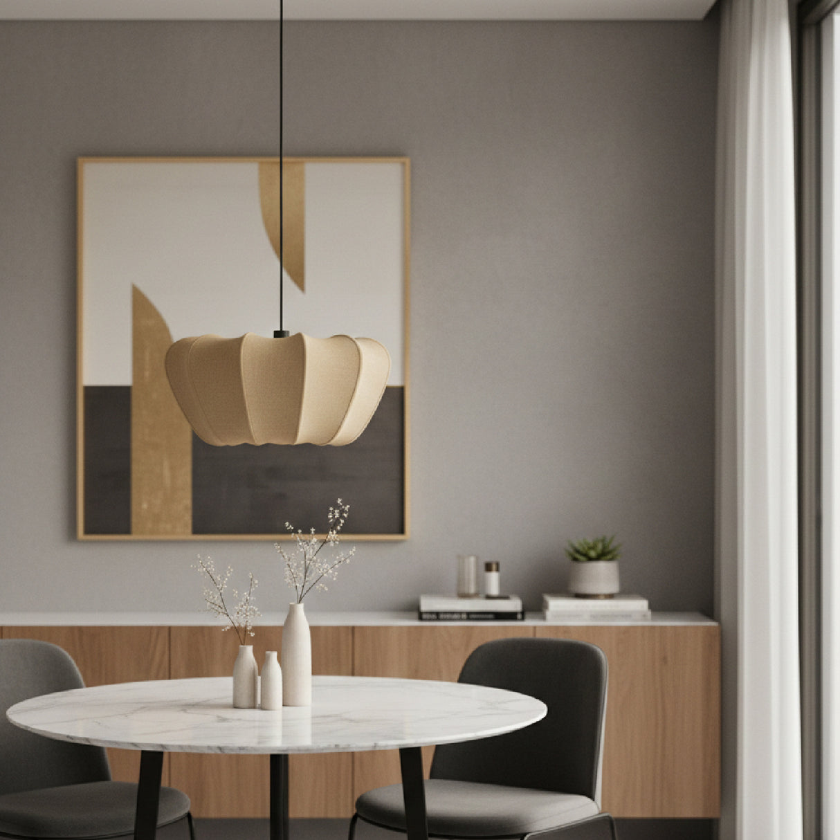   Modern furniture - Lobed Fabric Pendant Lamp - www.oroa.com | Oroa.com