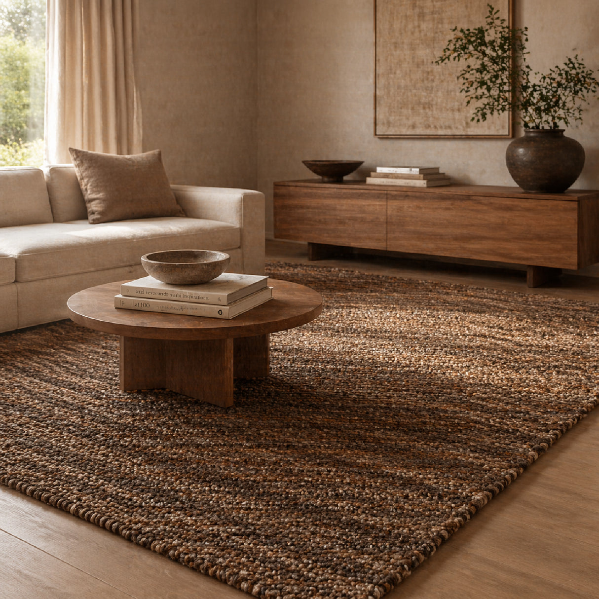   Hand-woven Cotton Carpet 6' x 9'5" | Oroa.com