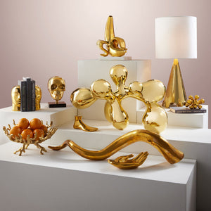 Polished Brass Decorative Object | Jonathan Adler Horn | Oroa.com