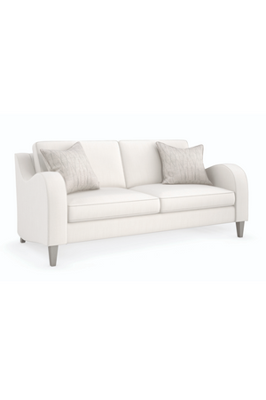 White Modern Classic Sofa | Caracole Victoria | Oroa.com