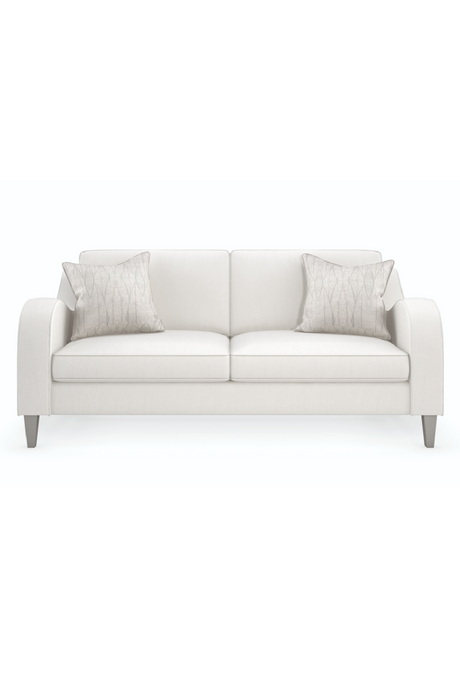 White Modern Classic Sofa | Caracole Victoria | Oroa.com