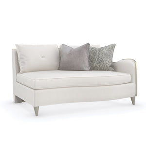   Modern European furniture - Cream Chenille Right-Armed Sofa - www.oroa.com | Oroa.com