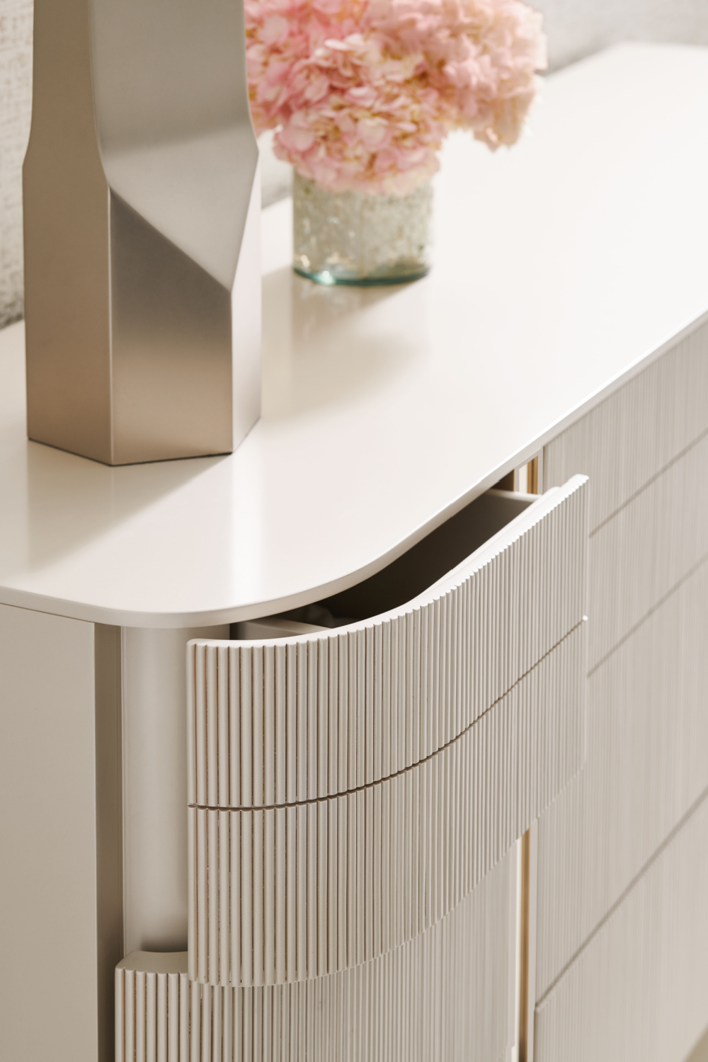 Matte Pearl Modern Dresser | Caracole Love At First Sight