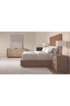 Chevron Patterned Nightstand | Caracole Crossed Purposes | Oroa.com