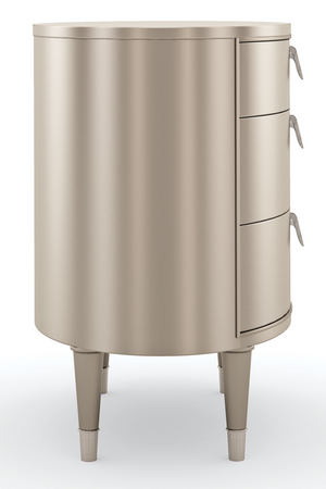 Oval Silver Nightstand | Caracole Bedside Beauty | Oroa.com