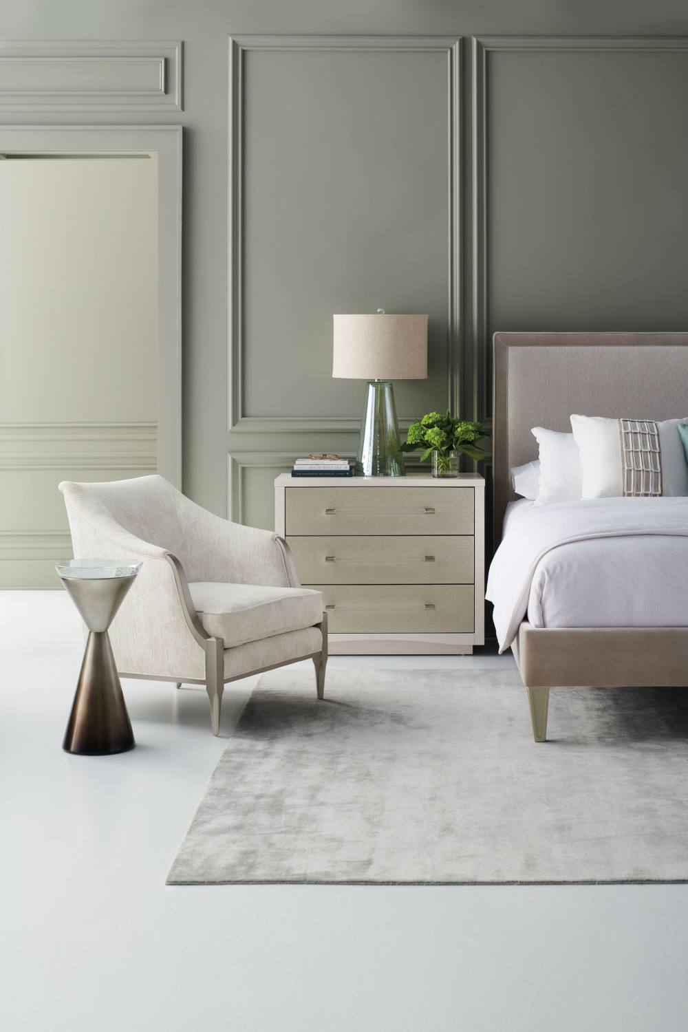 Hourglass Side Table | Caracole Spy Glass | Oroa.com