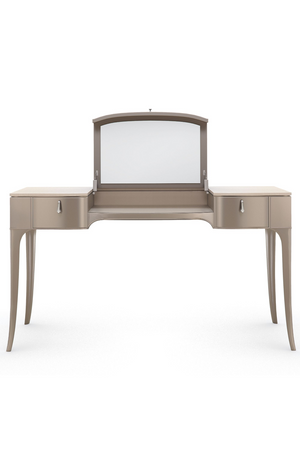 Flip Top Mirror Vanity Table | Caracole Kiss N Makeup | Oroa.com