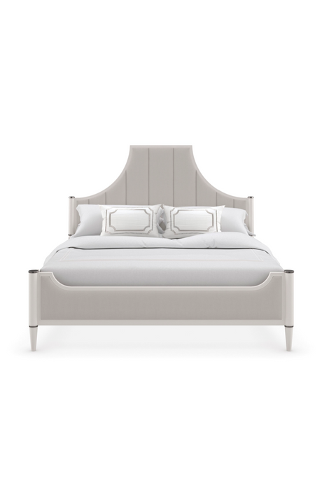 White Channel Tufted Queen Bed | Caracole To Post Or Not To Post | Oroa.com