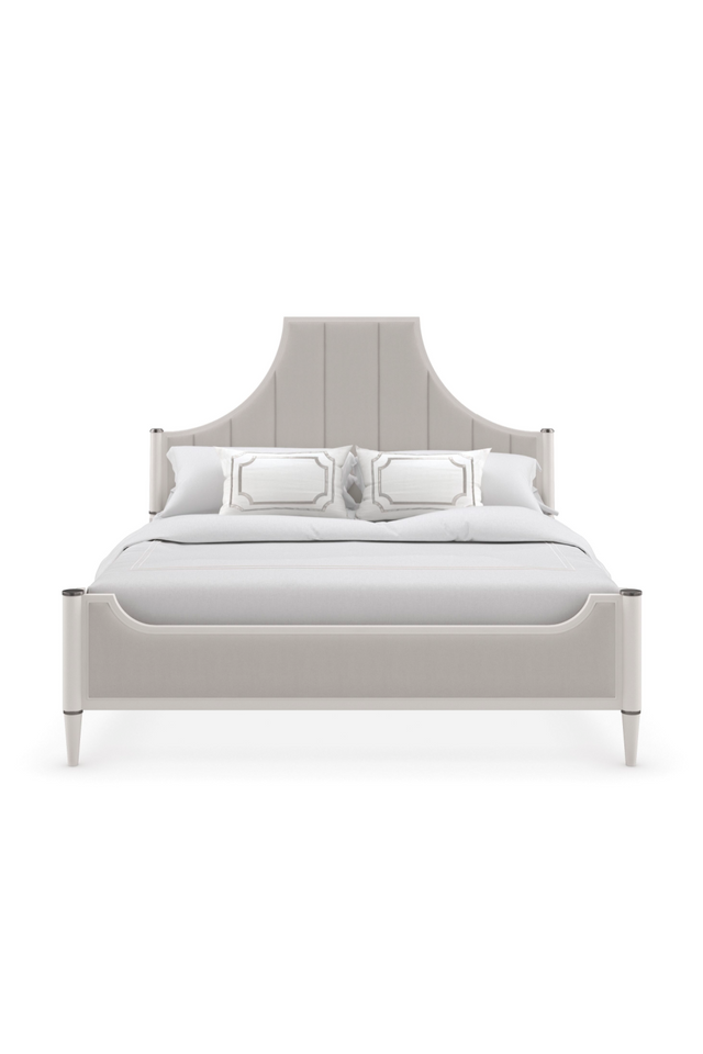 White Channel Tufted Queen Bed | Caracole To Post Or Not To Post | Oroa.com