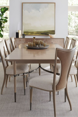 Beige Extendable Dining Table | Caracole Here to Accommodate | Oroa.com