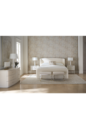 Ivory Ribbed Bed | Caracole Soft Embrace | Oroa.com