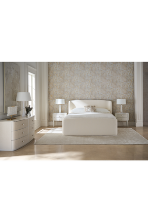 Ivory Ribbed Bed | Caracole Soft Embrace | Oroa.com