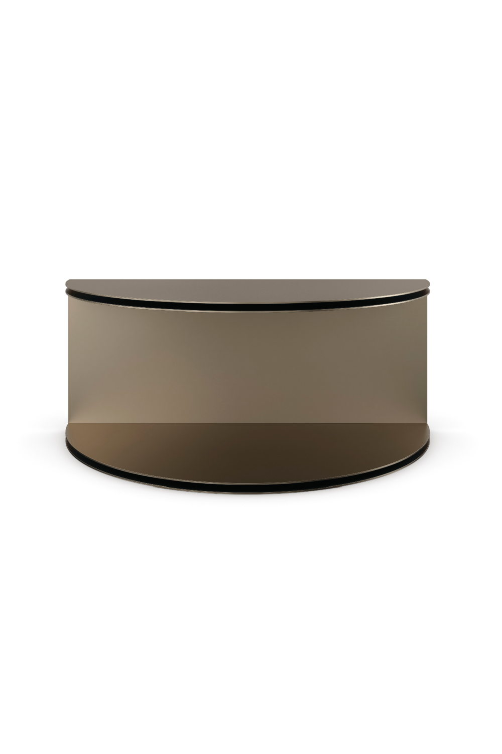 Gold Semi-Circle Cocktail Table | Caracole All Together | Oroa.com