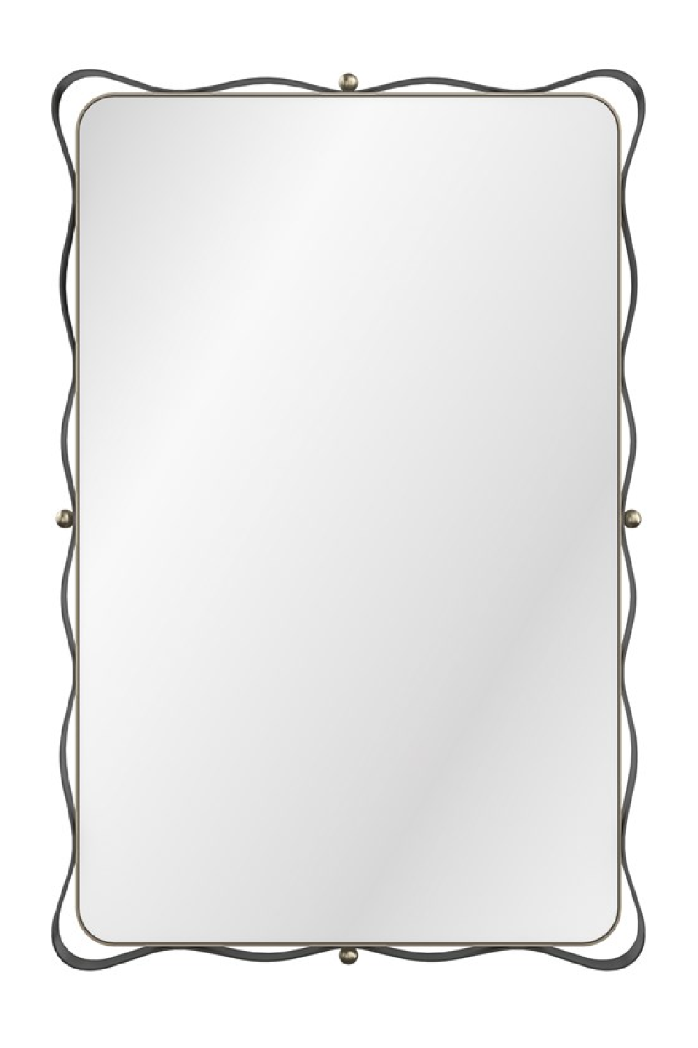 Bronze Ribbon Detail Mirror | Caracole Marseille | Oroa.com