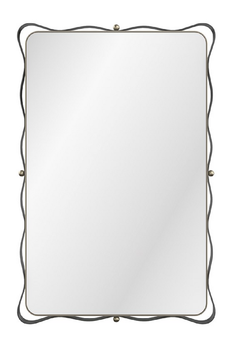 Bronze Ribbon Detail Mirror | Caracole Marseille | Oroa.com