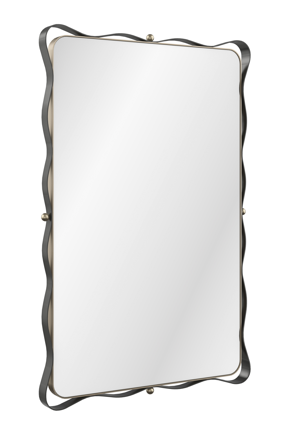 Bronze Ribbon Detail Mirror | Caracole Marseille | Oroa.com