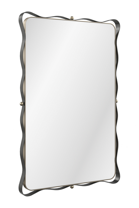 Bronze Ribbon Detail Mirror | Caracole Marseille | Oroa.com