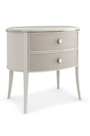 Marble Top 2-Drawer Nightstand | Caracole Bruges | Oroa.com