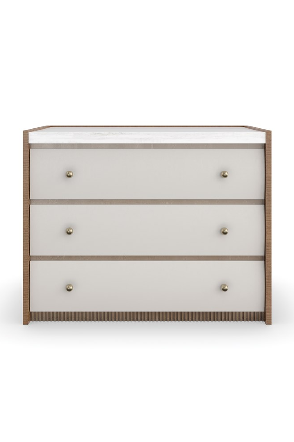   Sycamore Panel 3-Drawer Nightstand | Oroa.com