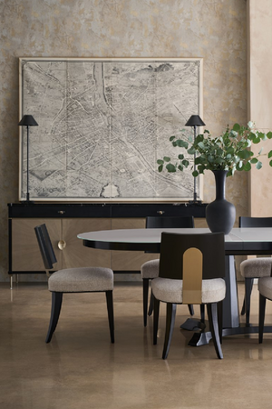 Oval Tempered Glass Dining Table | Caracole Bordeaux | Oroa.com