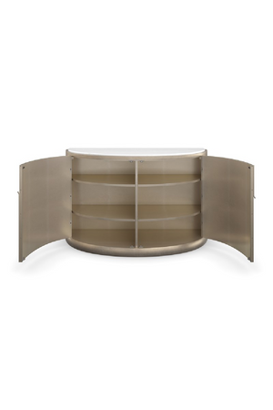   Gold Curved 2-Door Sideboard | Oroa.com