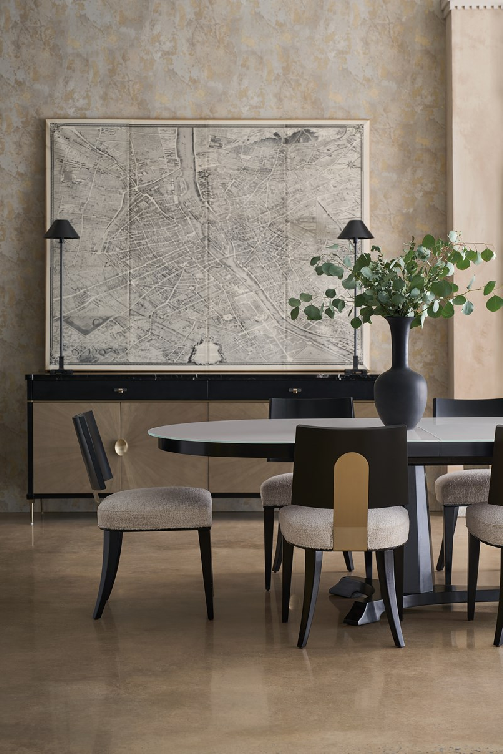 Black Bentwood Dining Chair (2) | Caracole Champagne | Oroa.com