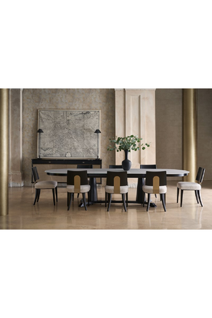 Black Bentwood Dining Chair (2) | Caracole Champagne | Oroa.com