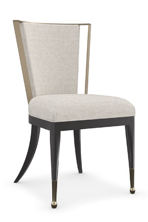   Ivory Linen-Blend Dining Chair | Oroa.com