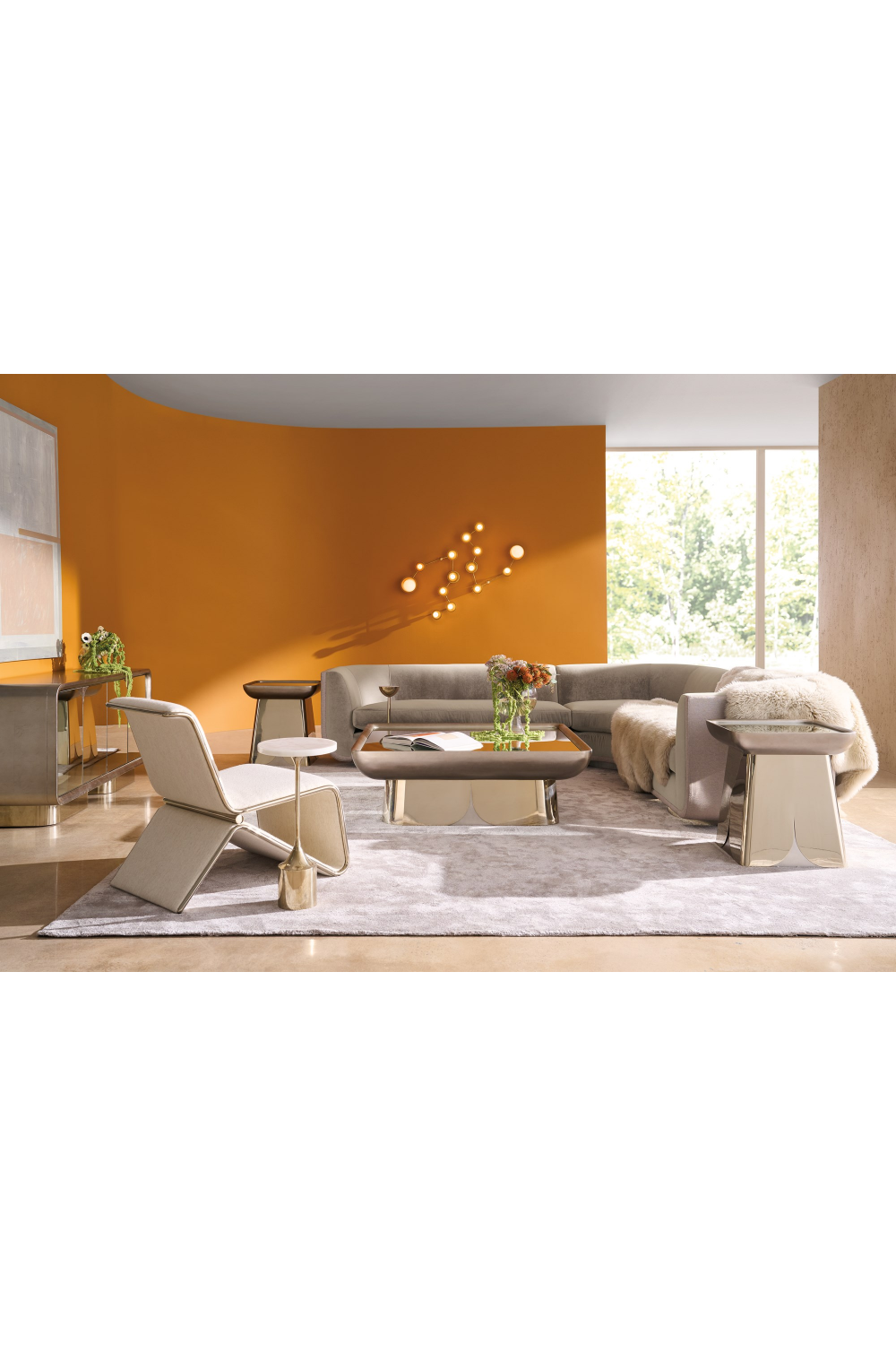 Square Mirror Coffee Table | Caracole Zenith | Oroa.com