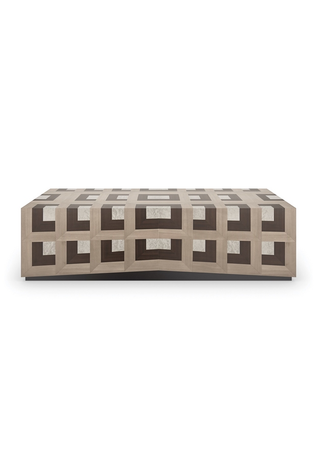 Parquet Rectangular Coffee Table | Caracole Illusion | Oroa.com