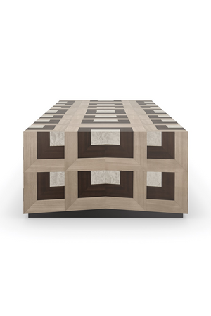 Parquet Rectangular Coffee Table | Caracole Illusion | Oroa.com