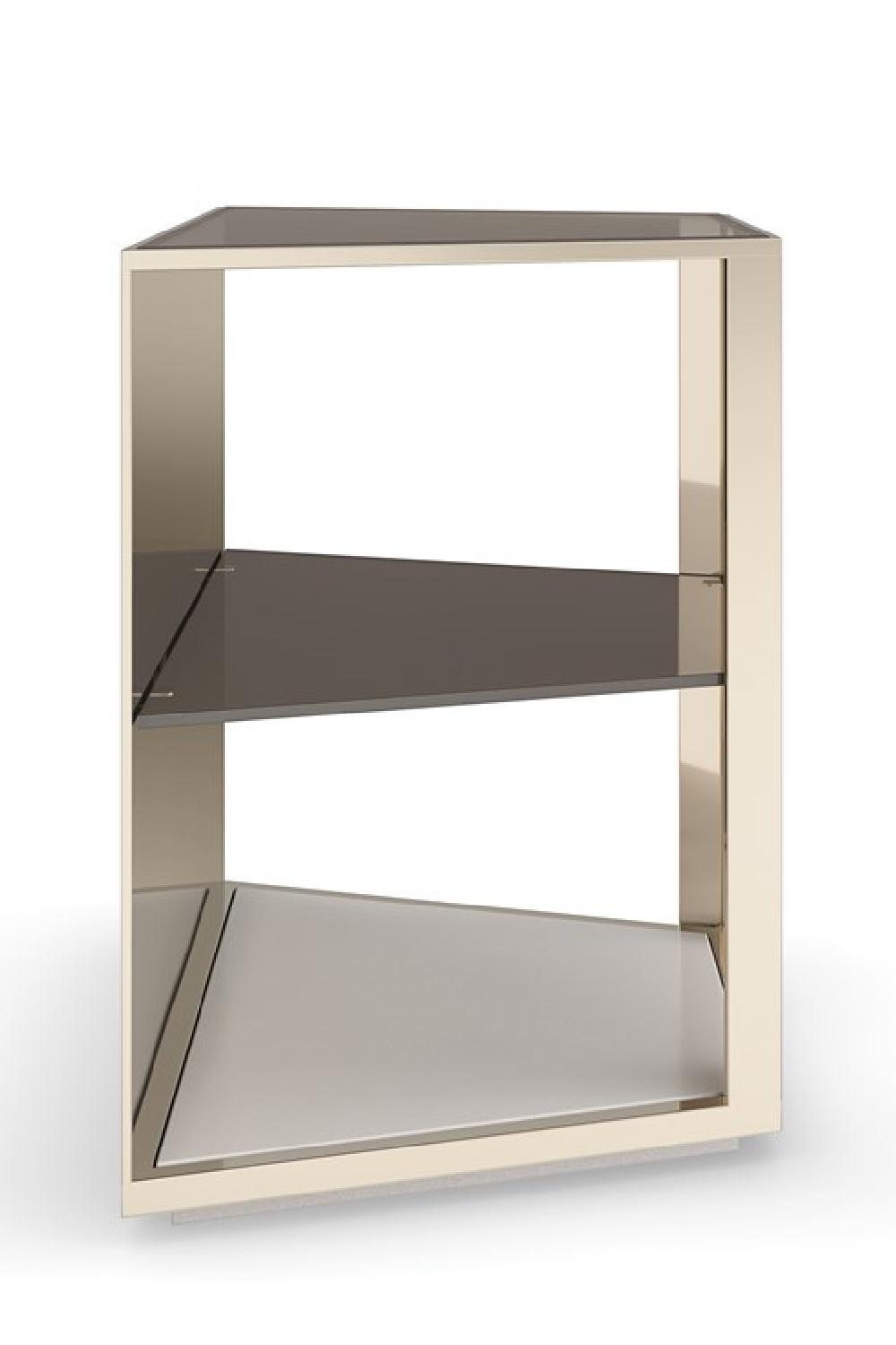 3-Layer Glass End Table | Caracole Refraction | Oroa.com