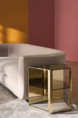 3-Layer Glass End Table | Caracole Refraction | Oroa.com