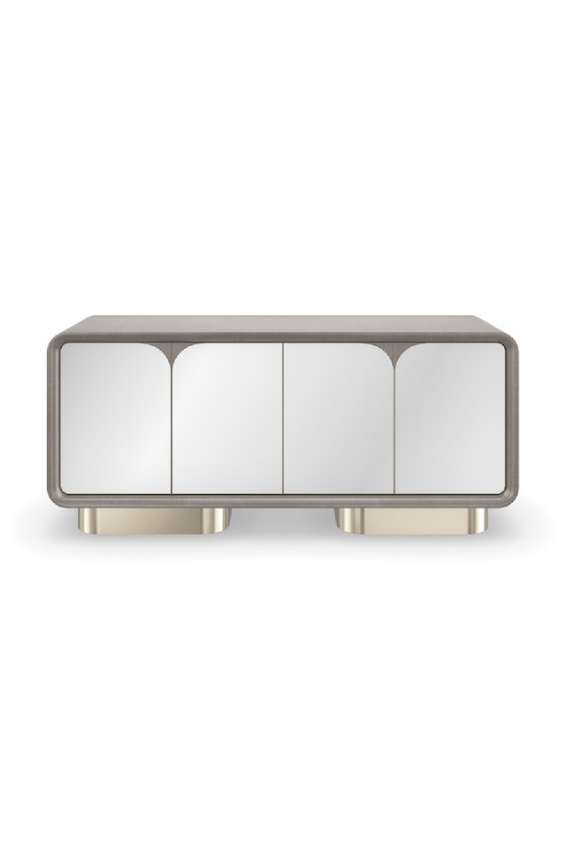 Mirrored 4-Door Media Unit | Caracole Aero | Oroa.com