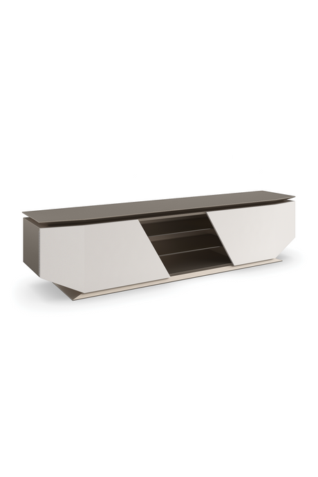 Metallic Modern Media Unit | Caracole Axis | Oroa.com