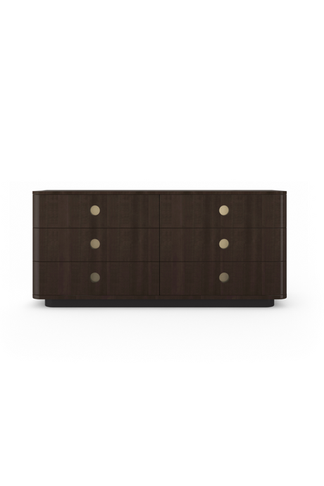 Dark Brown 6-Drawer Dresser | Caracole Bachelor | Oroa.com